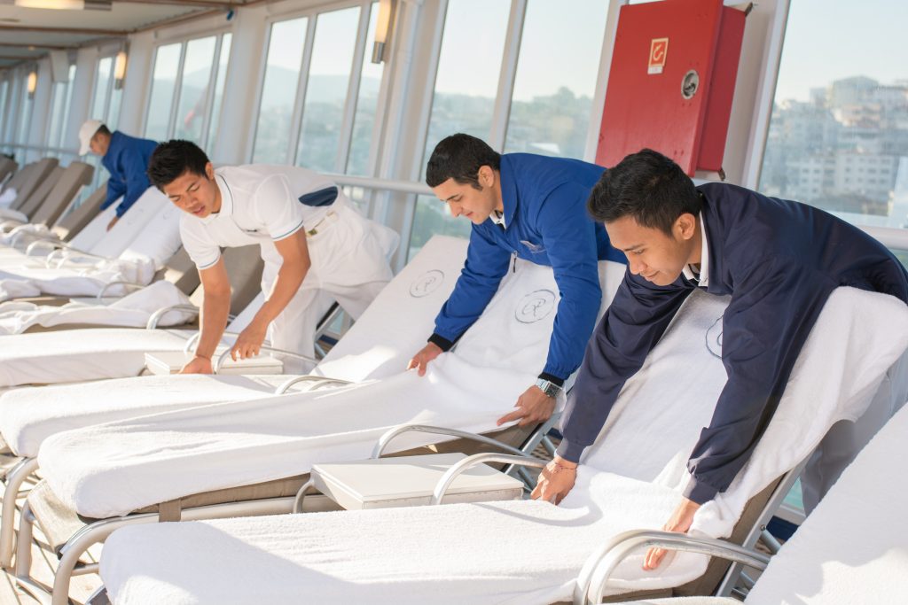 Voyager Crew Pool Deck - Sharon Carr Travel, Dallas