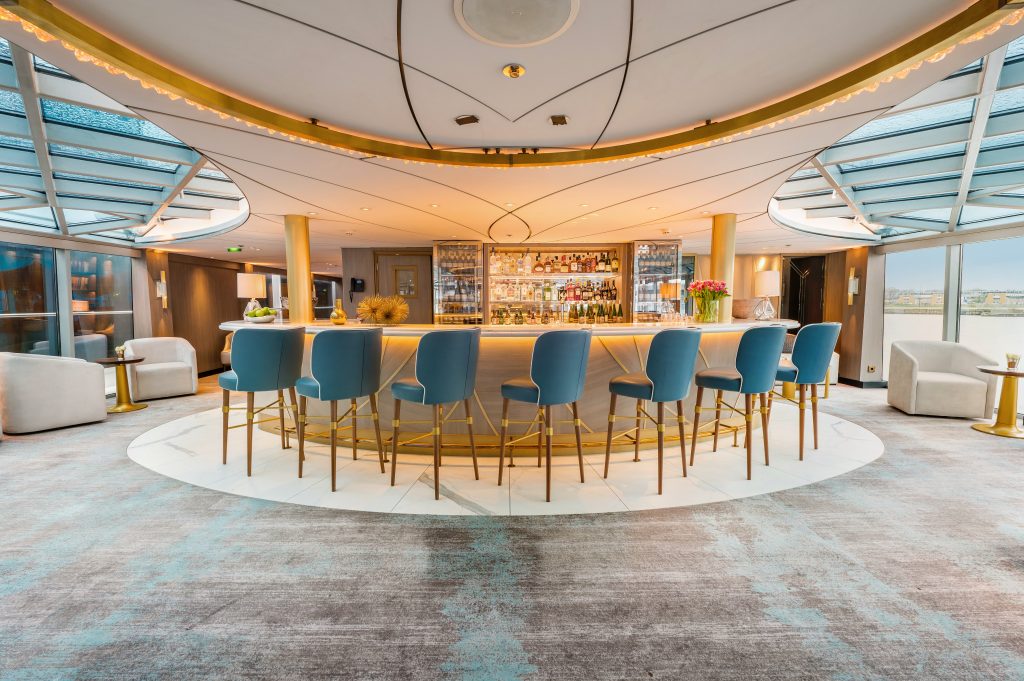 Uniworld Cruise ship bar - Sharon Carr Travel