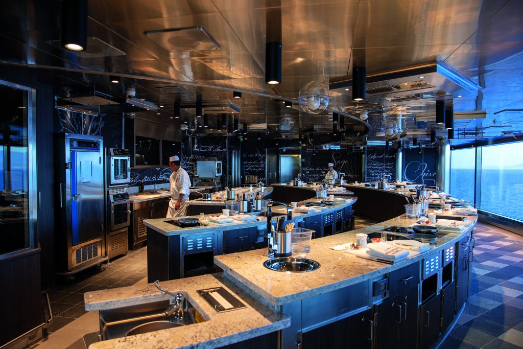 Regent Seven Seas SPL Culinary Arts Kitchen - Sharon Carr Travel